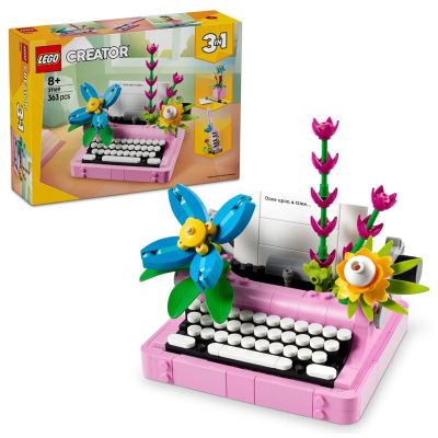 10. LEGO Creator 3w1 31169 - Maszyna do pisania z kwiatami