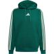 2. Bluza męska adidas Essentials 3-Stripes Fleece Hoodie zielona KZ1413