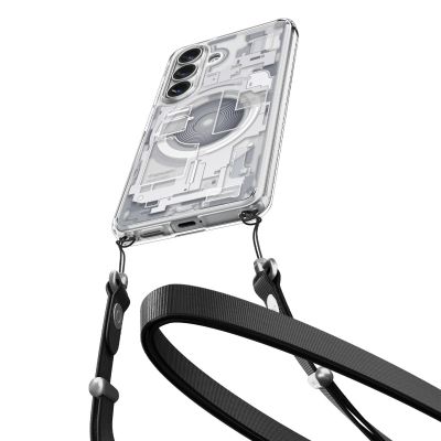 15. Etui Spigen Ultra Hybrid Mag MagSafe na Samsung Galaxy S26+ Zero One - przezroczysto-białe