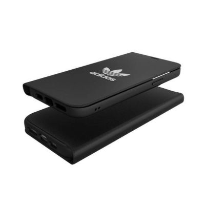 5. Etui Adidas OR Booklet Case BASIC na iPhone 12 Pro Max - czarno-białe