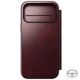 9. NOMAD Modern Leather Folio - skórzane etui do iPhone 17 Pro Max kompatybilne z MagSafe, skóra Horween (burgundy)
