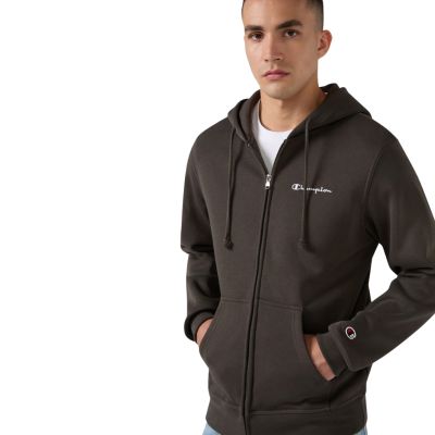 4. Bluza męska Champion Hooded Full Zip Sweatshirt brązowy 221794 GS509