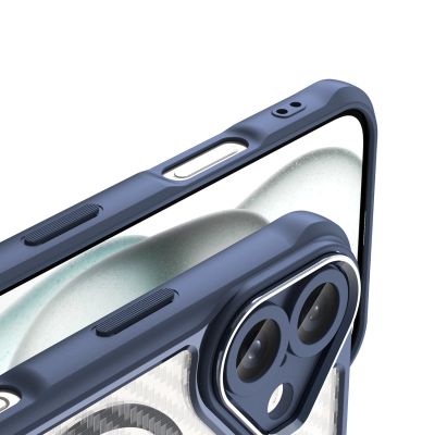 7. Etui silikonowe Leading Series MagSafe do iPhone 16 Plus - niebieskie