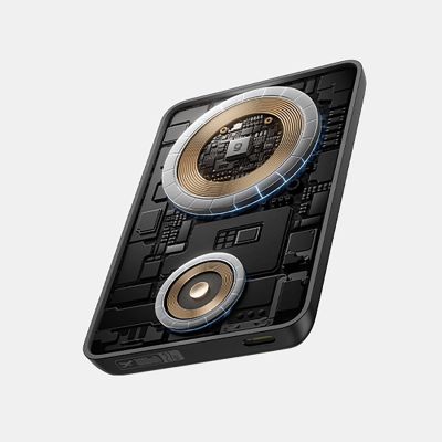 4. Powerbank Baseus EnerFill FT11 10000mAh 27W kompatybilny z MagSafe, do Apple Watch i smartfonów z kablem USB-C 20V/3A 30 cm - czarny