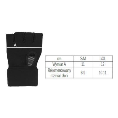 4. Bandaże bokserskie żelowe Masters  BBŻ-MFE-1 13081-1S/M