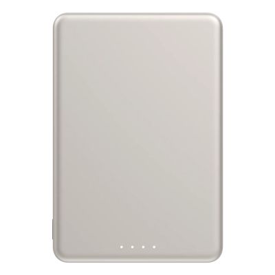 2. Xiaomi Super Slim Magnetic Power Bank 5000 Litowo-jonowa (Li-Ion) 5000 mAh Bezprzewodowe ładowanie Piaskowy