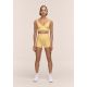 3. Legginsy treningowe damskie CASALL Ultra High Waist Hot Pant kolor żółty