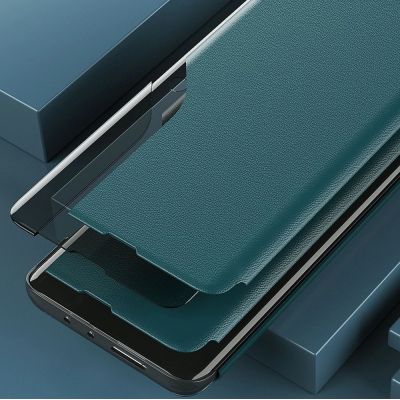 11. Eco Leather View Case elegancki futerał etui z klapką i funkcją podstawki Samsung Galaxy A72 4G czerwony