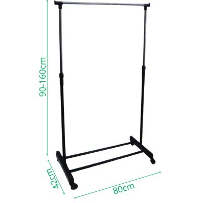 7. WIESZAK NA UBRANIA 80x43x90-160 CM POJEDYNCZY EXCELLENT HOUSEWARE
