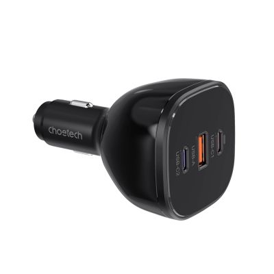 2. Ładowarka Choetech TC0024 samochodowa 160W 2x USB-C PD 3.1 1x USB-A - czarna