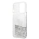 7. Etui Karl Lagerfeld Liquid Glitter Choupette Fun na iPhone 13 Pro Max 6,7" - srebrne