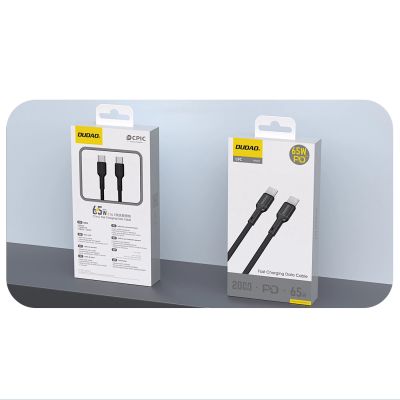2. Kabel Dudao L9C 65W USB-C - USB-C 2m - czarny