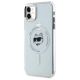 2. Etui Karl Lagerfeld IML Metal Choupette Head MagSafe na iPhone 11 - białe