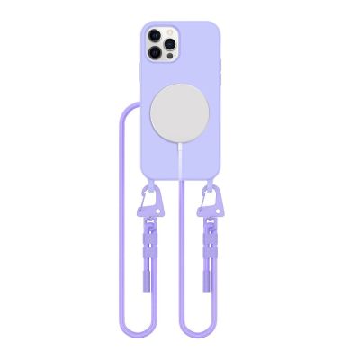 Etui Tech-Protect MagNecklace MagSafe na iPhone 12 / 12 Pro - lawendowe