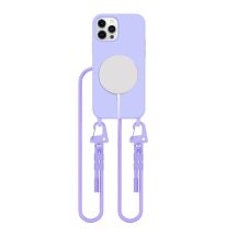 Etui Tech-Protect MagNecklace MagSafe na iPhone 12 / 12 Pro - lawendowe
