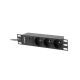 3. Listwa RACK Lanberg PDU-03E-0200-BK (3 x Typ E; 16 A (3680 W); 2m; kolor czarny)