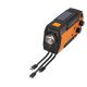 22. Extralink RADIO AWARYJNE SOLARNE Z KORBKA DYNAMO POWERBANK 4000MAH Z LATARKA SOS SR-4000 Przenośny Analogowy Czarny, Pomarańczowy