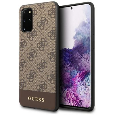Etui Guess 4G Stripe Collection Samsung Galaxy S20 + - brązowe
