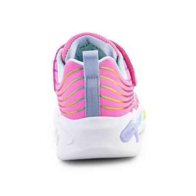 9. Buty Skechers S-Lights Wavy Beams Jr 302338L-PKMT
