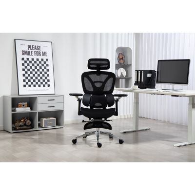 88. Activejet Fotel biurowy Ergonomiczny YK848 czarny