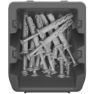 10. ZESTAW POJEMNIKÓW KUWET WARSZTATOWYCH BINEER SHORT 10SZT CZARNY KISTENBERG