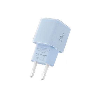 4. Ładowarka sieciowa Tech-Protect NCM25 USB-C PD 25W - niebieska