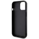 7. Etui Guess Quilted Metal Logo na iPhone 15 - czarne