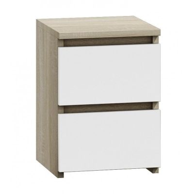 2. M2 MALWA STOLIK NOCNY 2 SZUFLADY SONOMA MIX