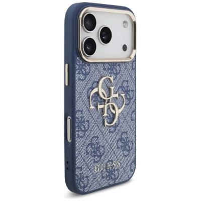 4. Etui Guess 4G Big 4G Classic Logo na iPhone 18 Pro / 17 Pro - niebiesko-złote