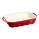 2. Prostokątny półmisek ceramiczny Staub - 4.5 litrów, Czerwony
