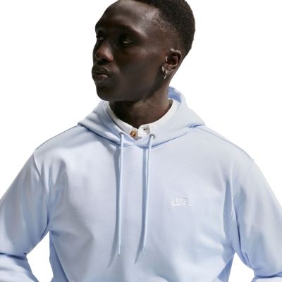 5. Bluza męska Nike Club FT PO Hoodie błękitna FN3866 407