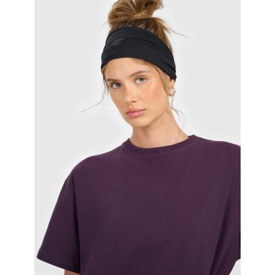 5. T-shirt loose gładki damski 4F 4FRAW25TTSHF3624-50S