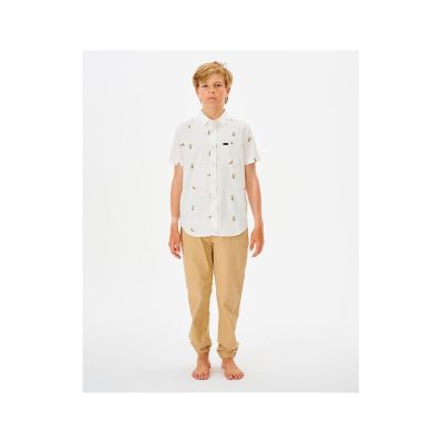 7. Koszula RIP CURL Hula Breach Shirt -Boy biały