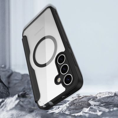 3. Etui Dux Ducis Skin X Pro na Samsung Galaxy S25+ z MagSafe i portfelem - czarne