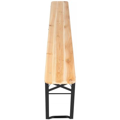 21. ZESTAW PIKNIKOWY BAROWY DREWNIANY STÓŁ I 2 ŁAWKI