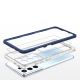 5. Clear 3in1 etui do Samsung Galaxy S23 Ultra silikonowy pokrowiec z ramką niebieskie