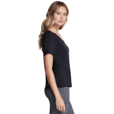 3. Skechers Pima V-Neck Tee TP130-BLK Czarne M