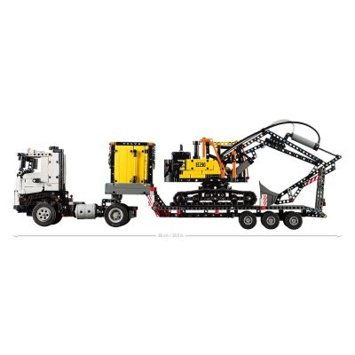 10. LEGO Technic 42175 Ciężarówka Volvo FMX i koparka EC230 Electric