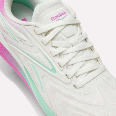 7. Sneakersy Reebok NANO X5 EDGE CHALK/VIRTUAL PINK/ATOMIC AQUA (100249420)