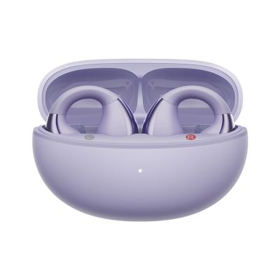 4. Słuchawki OWS QCY Crossky C30 z klipsem IPX4 Bluetooth 5.4 - fioletowe