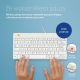 9. R-Go Tools Ergonomiczna R-Go Compact Break klawiatura, z oprogramowaniem do robienia przerw, QWERTZ (DE), przewodowa, biała