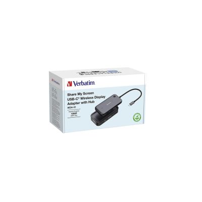 5. Bezprzewodowa karta sieciowa USB-C Verbatim Share My Screen 1080P WDA-01