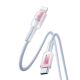 3. Kabel Joyroom S-A42 Crystal-Clear Series 30W USB-C - Lightning 1,2m - biały