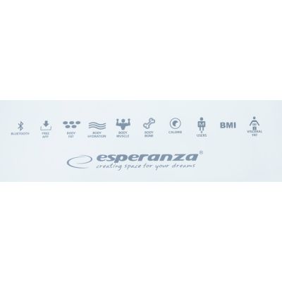 17. Waga z funkcją bluetooth Esperanza B.FIT EBS016W (kolor biały)