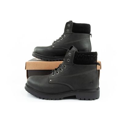 10. Wrangler Arch buty męskie sztyblety trzewiki eleganckie naturalna skóra czarne