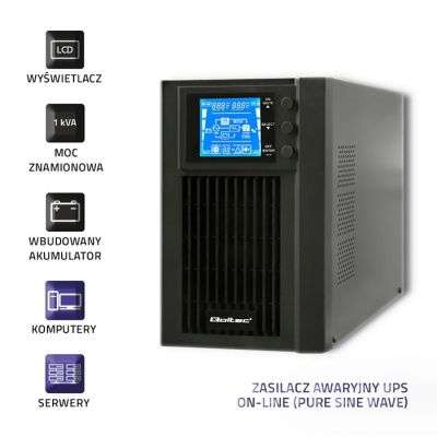 3. Zasilacz Qoltec 53042 (MT; 1000VA)