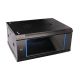 7. Extralink Szafa rack 4U 600x450 Czarna montowana na ścianie