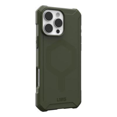 3. Etui UAG Urban Armor Gear Essential Armor MagSafe do Apple iPhone 16 Pro Max oliwkowy szary (przezroczysty)