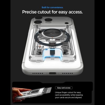 8. Portfel magnetyczny Spigen Ultra Hybrid Wallet MagSafe na telefon - Neo One