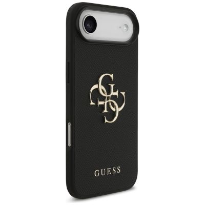 4. Etui Guess Grained Big 4G & Classic Logo na iPhone Air - czarne